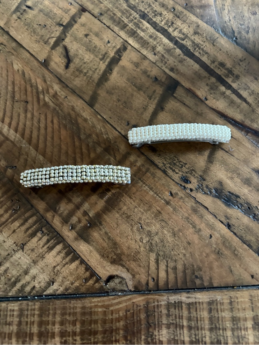 Pearl Beaded Hair Clips - Set of 2